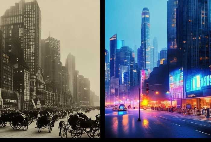 科技改变生活图片对比照（科技改变生活图片简笔画）