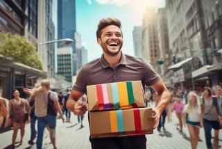 快递员幸福的一天、快递员幸福的一天文案