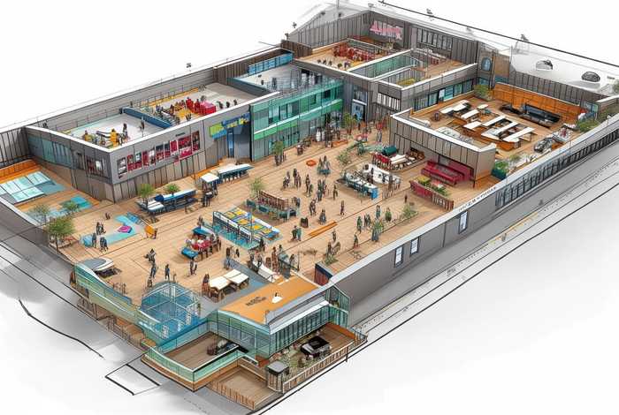 大学生活动中心平面图怎么画、大学生活动中心平面图怎么画的