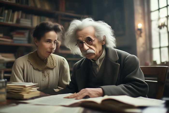 爱因斯坦和他妻子（爱因斯坦和他妻子的故事）