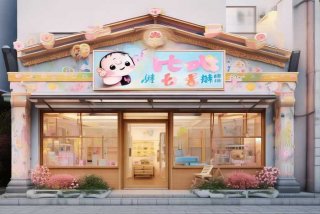 可亲母婴店；可爱可亲母婴店门头图片 外观