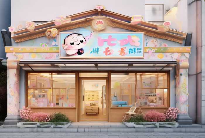 可亲母婴店；可爱可亲母婴店门头图片 外观