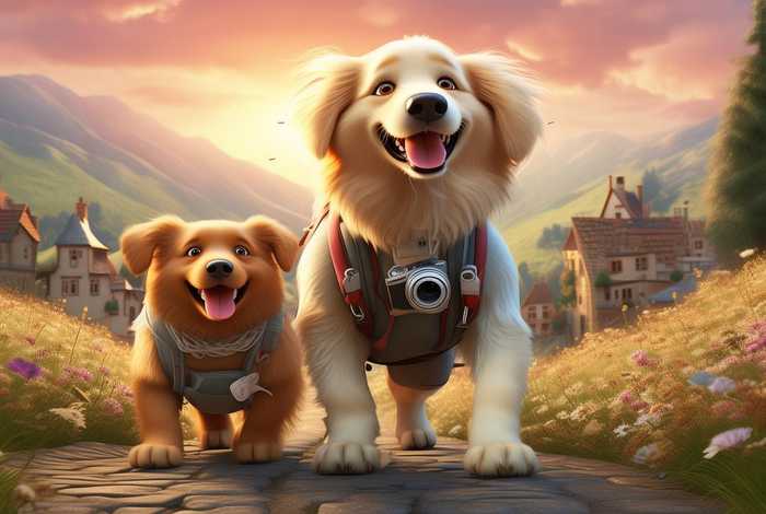 狗狗和人旅行、狗狗和人旅行的故事