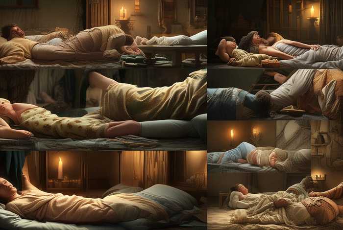 古代人的睡觉姿势图片 古代人的睡觉姿势图片大全