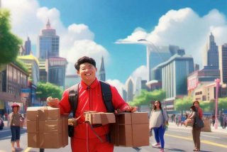 快递的幸福生活；李快递的幸福生活