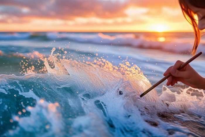 采撷生活中的浪花是什么意思，采撷生活中的浪花是什么意思啊