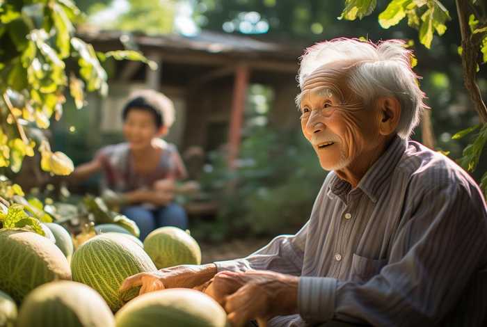 看瓜老李的幸福生话；看瓜老李晚年的幸福生活