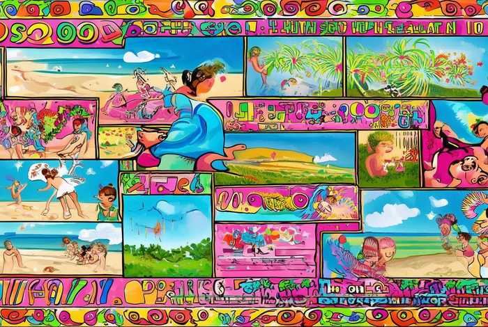 快乐的假期生活英语手抄报 快乐的假期生活英语手抄报模板