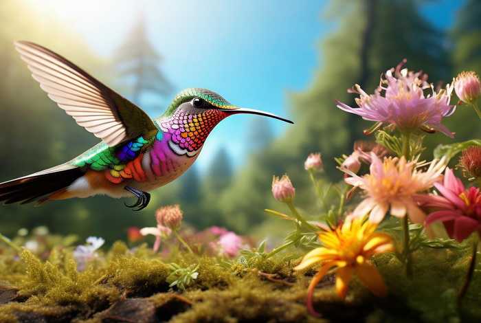 蜂鸟生活的环境；蜂鸟生活环境和喜欢吃的东西