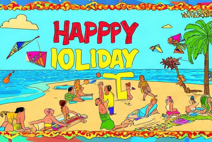 快乐的假期生活手抄报怎么画 快乐的假期生活手抄报怎么画图片