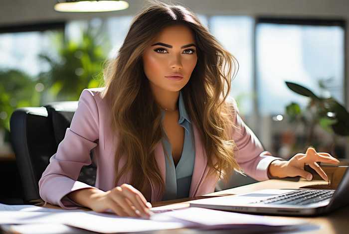 工作中的女人（工作中的女人最美的文案短句）