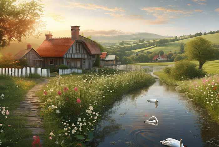 关于农村生活的诗句唯美；关于农村生活的诗句唯美图片