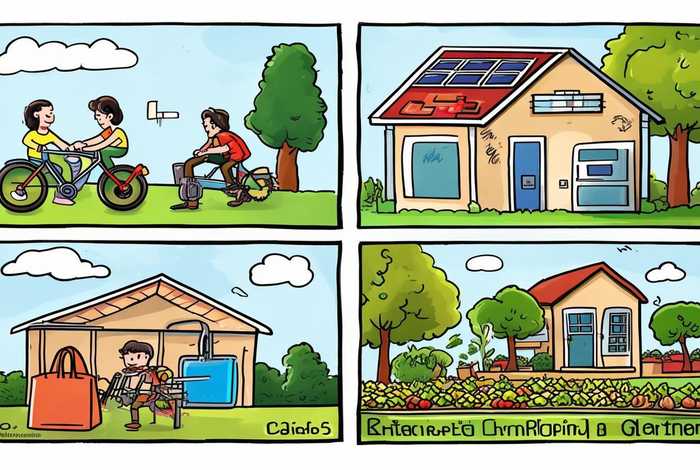 低碳生活四格漫画，低碳生活四格漫画图片