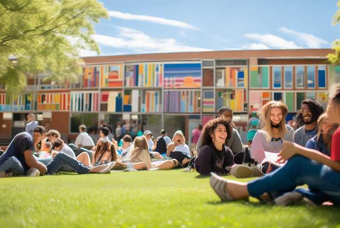 表现校园生活场景绘画 表现校园生活场景绘画图片