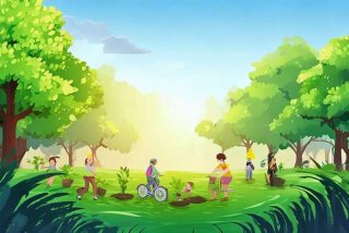 《绿色环保 低碳生活》，《绿色环保 低碳生活》绘画作品