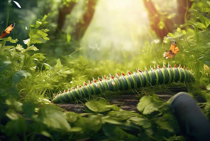 毛毛虫生活在哪里怎么画（毛毛虫生活环境在哪里）