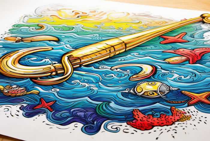 金色的鱼钩手抄报 金色的鱼钩手抄报a4