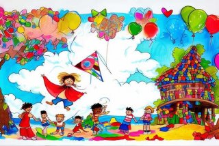 丰富多彩的童年生活可以怎么样 - 丰富多彩的童年生活手抄报