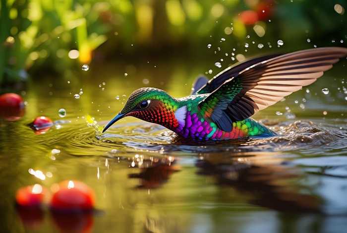 蜂鸟怎么生活 - 蜂鸟怎么生活在水里