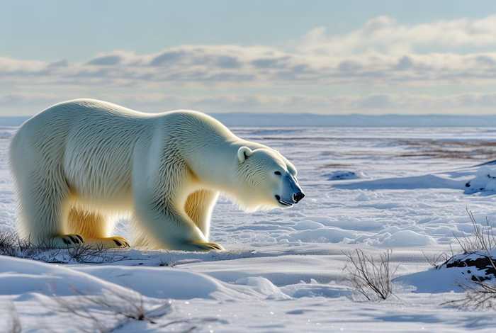 北极熊的生活习性动画（北极熊的生活现状）