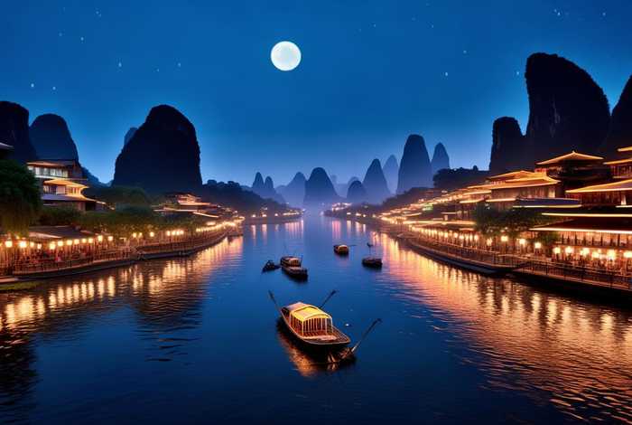 桂林夜生活照片；桂林夜生活照片高清