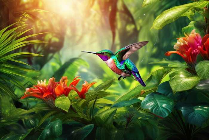 蜂鸟生活在哪里 - 蜂鸟生活在哪里的热带雨林