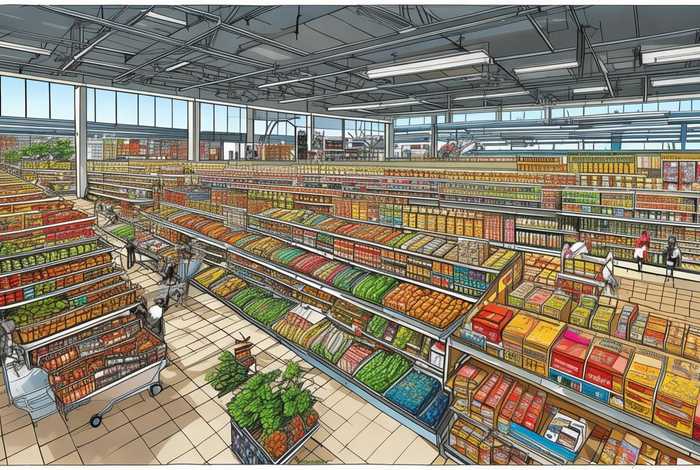 超市生活馆平面图、超市生活馆平面图片