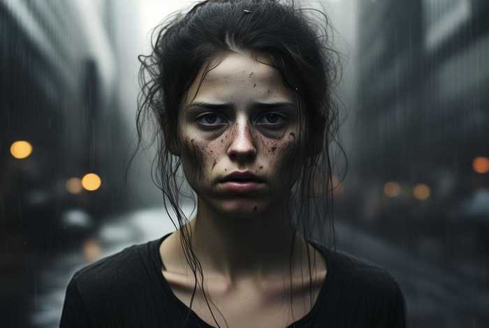 被生活压迫的图片女、被生活压迫的图片女生头像