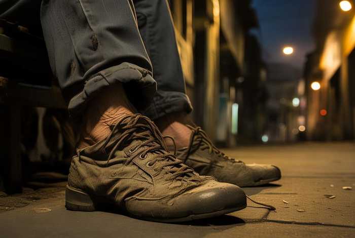 流浪汉十年没脱过鞋图片、流浪汉十年没脱过鞋图片大全