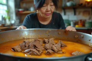 快乐生活一点通阿姨学做卤牛肉；暖暖的味道卤牛肉的做法