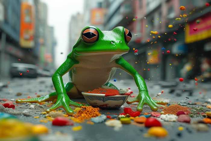 绿豆蛙给生活加点料什么意思，绿豆蛙有什么含义