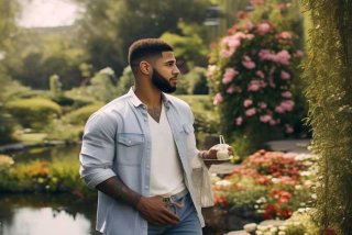 保罗乔治休闲生活照；保罗乔治休闲照片