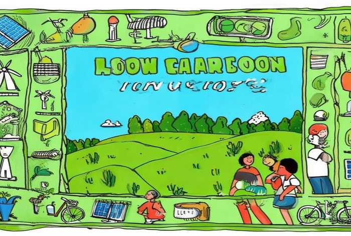 低碳生活主题海报手画，低碳生活主题海报手画作品