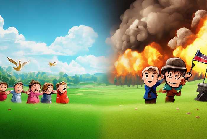 和平与战争的卡通图片 和平与战争的卡通图片大全