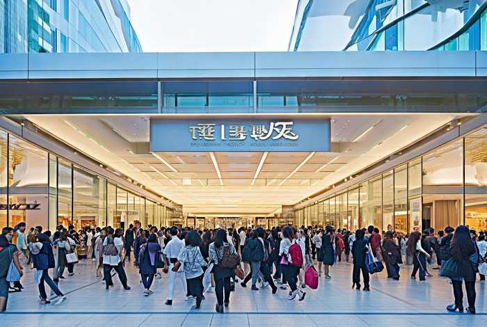 来客茂时尚生活中心西入口，到来客茂时尚生活中心