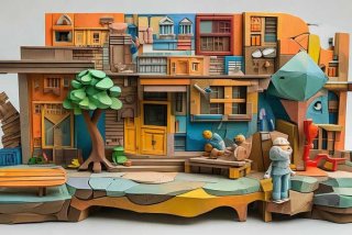 立体生活彭俊 - 生活立体图形手工作品