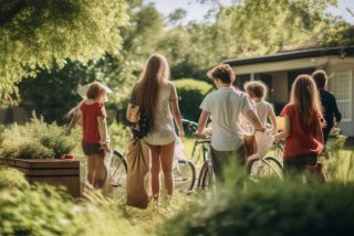 低碳生活人物，低碳生活人物绘画