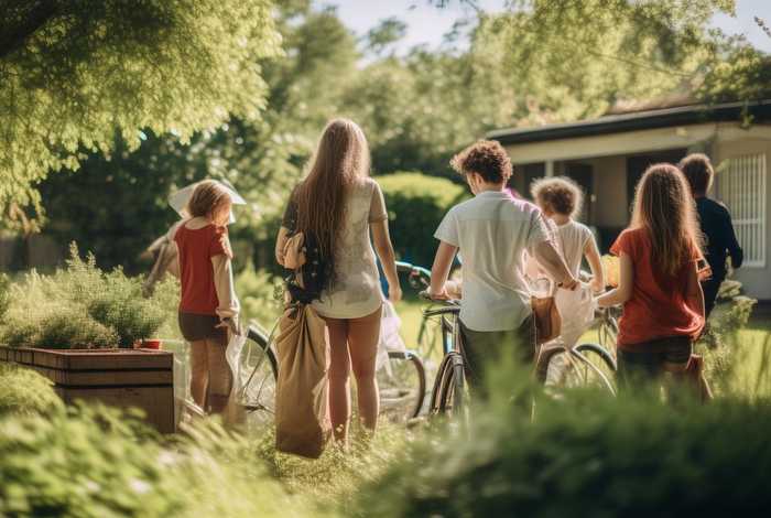 低碳生活人物，低碳生活人物绘画