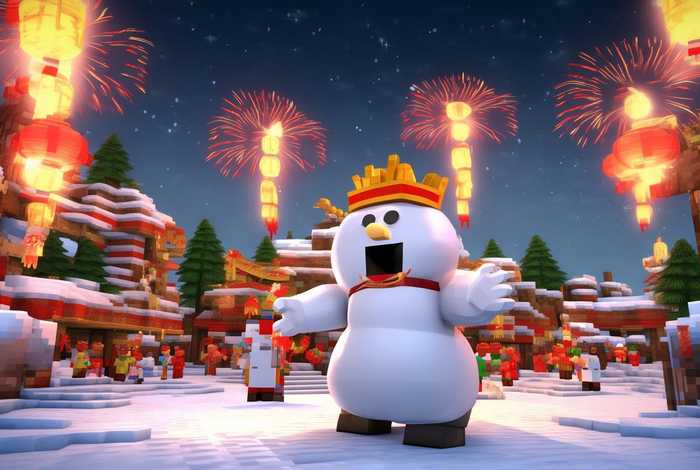 mc大白生活大冒险春节篇；大白我的世界生活大冒险春节篇