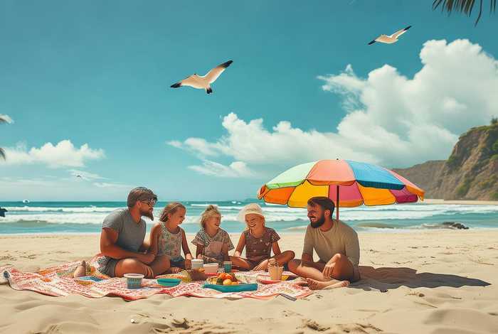 画一幅快乐的假期生活简单图；画一幅快乐的假期生活简单图片