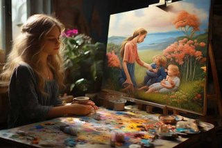 发现生活中的真善美绘画模板，发现生活中的真善美绘画模板怎么写