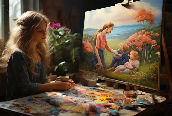 发现生活中的真善美绘画模板，发现生活中的真善美绘画模板怎么写