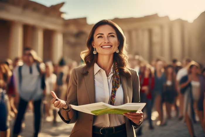 导游的英文 一个导游的英文