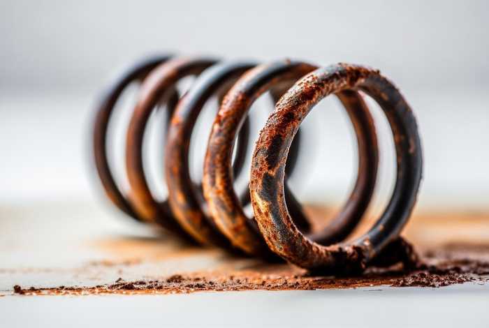 弹簧生锈（弹簧生锈了怎么除锈）