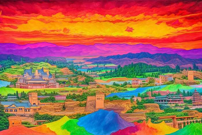 彩色的中国 - 彩色的中国串词