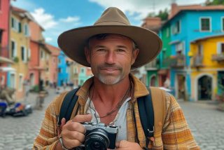 旅游生活照男35以上的；旅游生活照片男