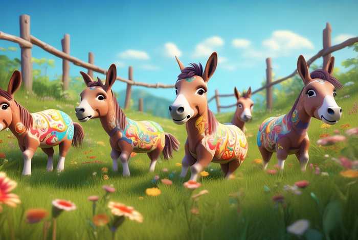 驴生活条件图片，驴生活条件图片卡通