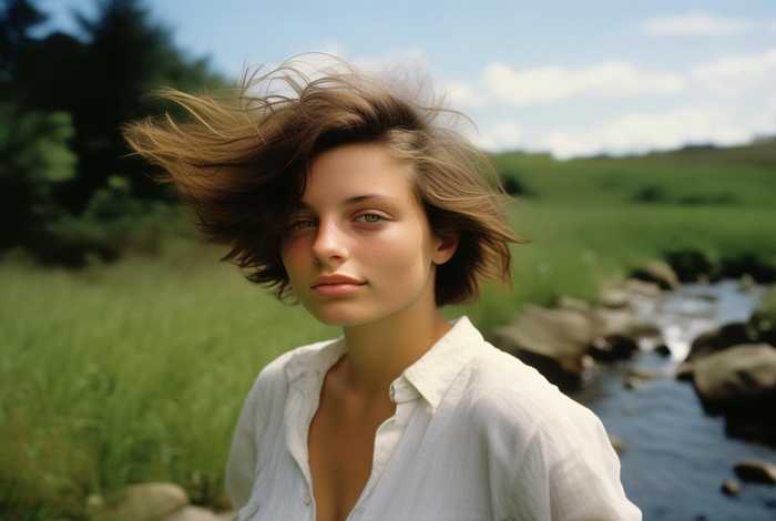 短发生活照户外 - 短发女孩 生活照