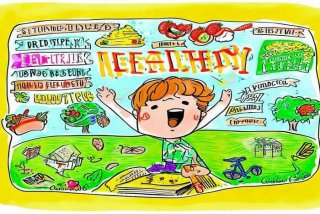 关于健康生活快乐成长手抄报 关于健康成长快乐生活的手抄报