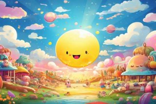 充满阳光的背景卡通（充满阳光的背景卡通图片）